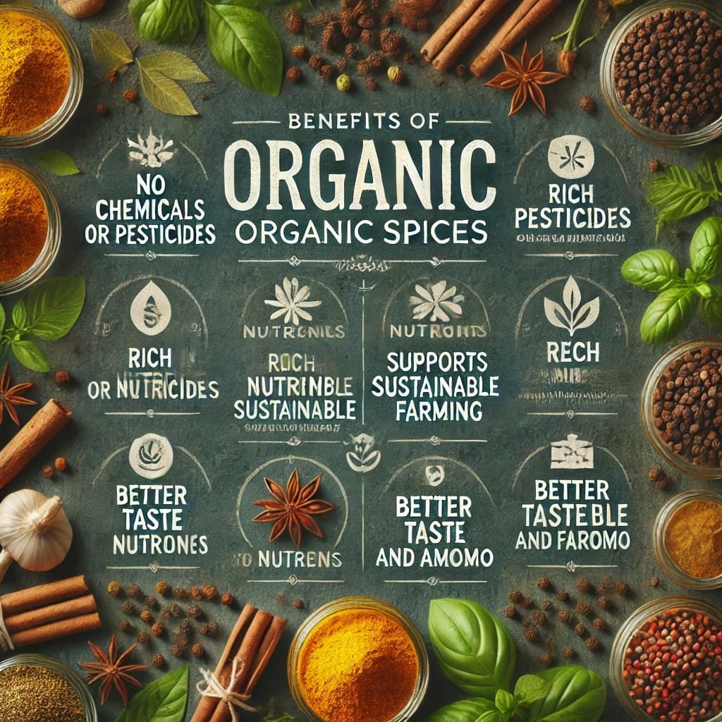 Benefits of Organic Spices: Guide to Health, Flavor, and Sustainability